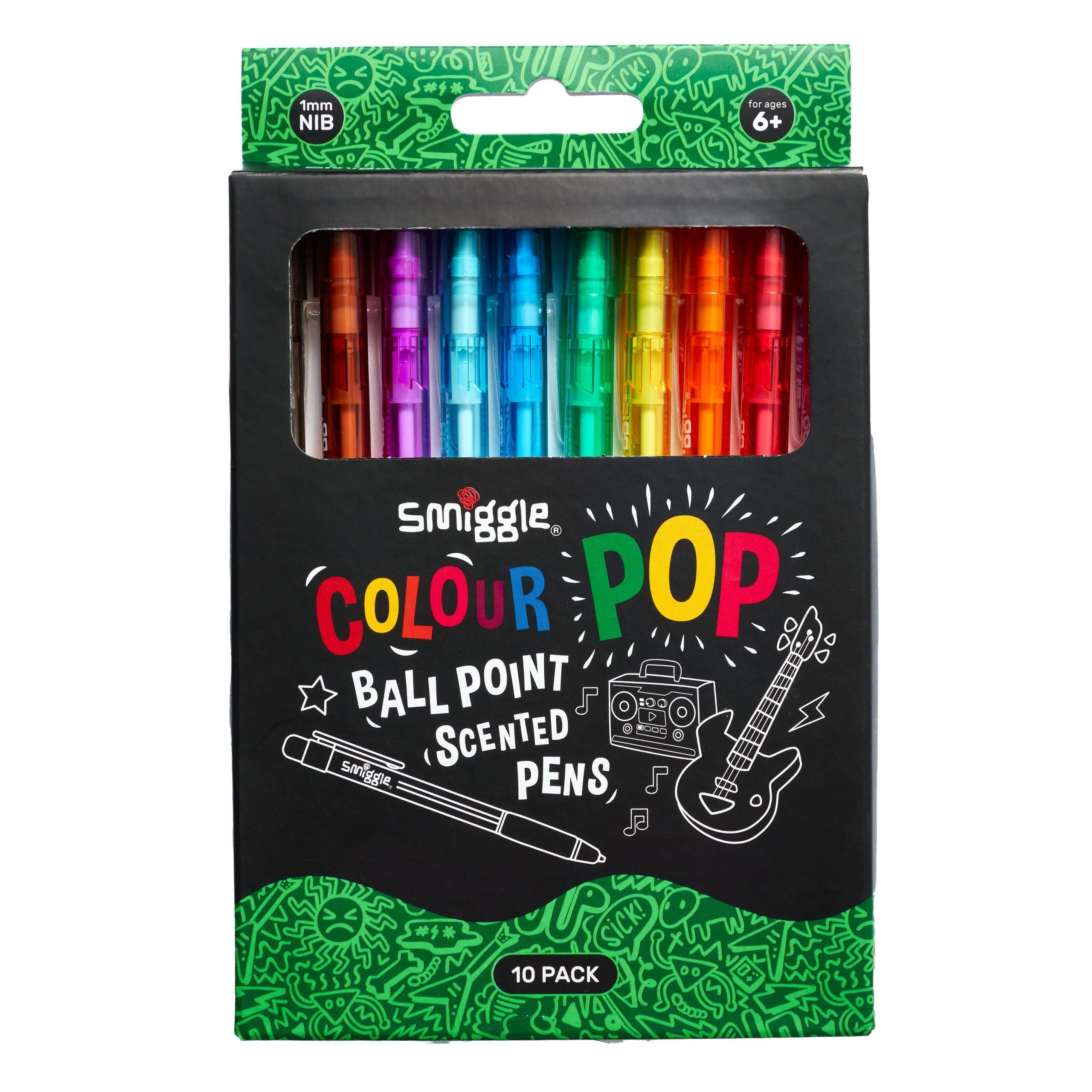 Smiggle - Colour Pop Scented Ballpoint Pens X10