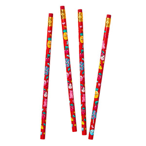 Smiggle - Mixed Fruit Scented Pencil Pack of 4