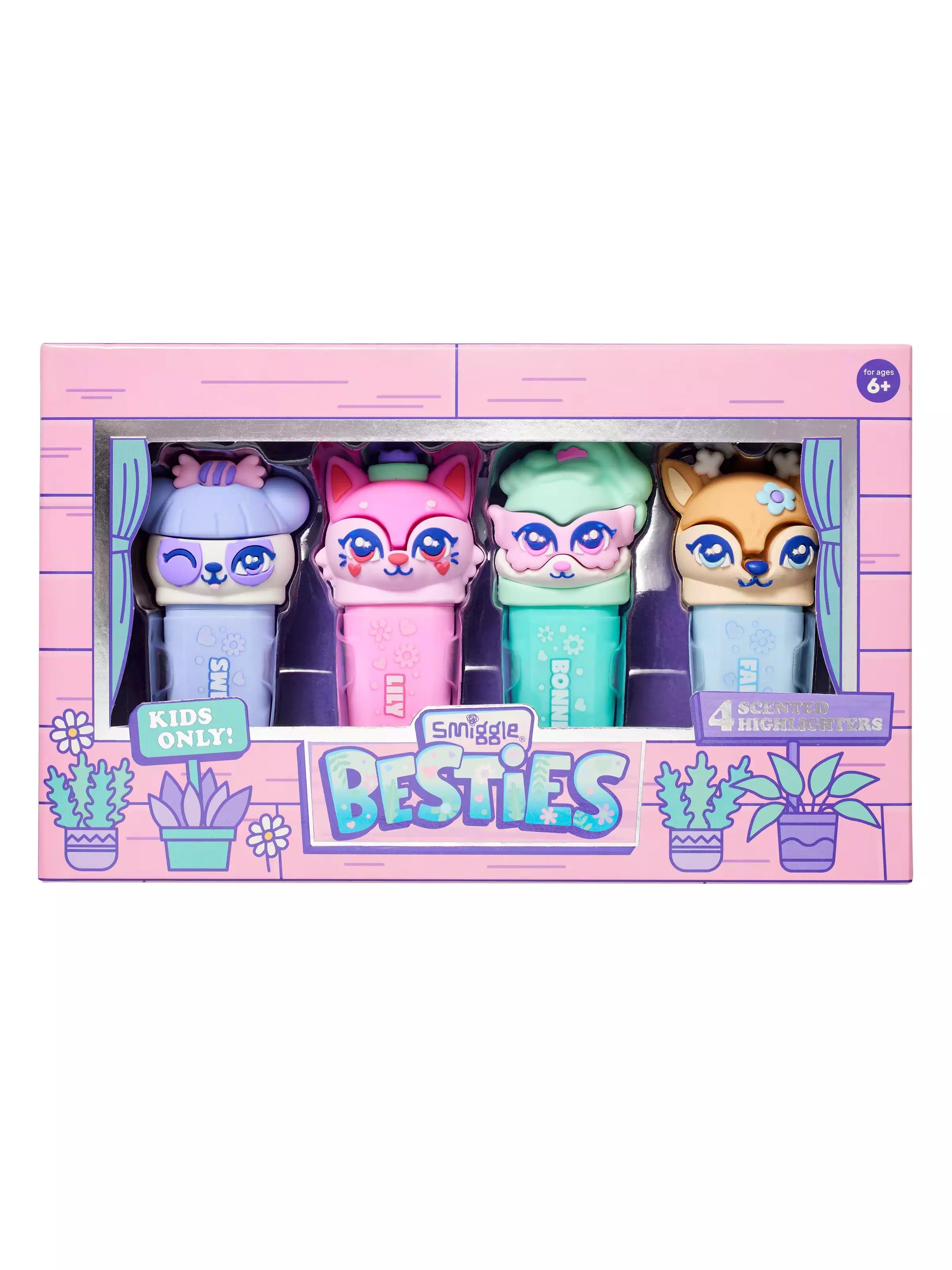 Smiggle - Besties Highlighter Pencil Pack X4