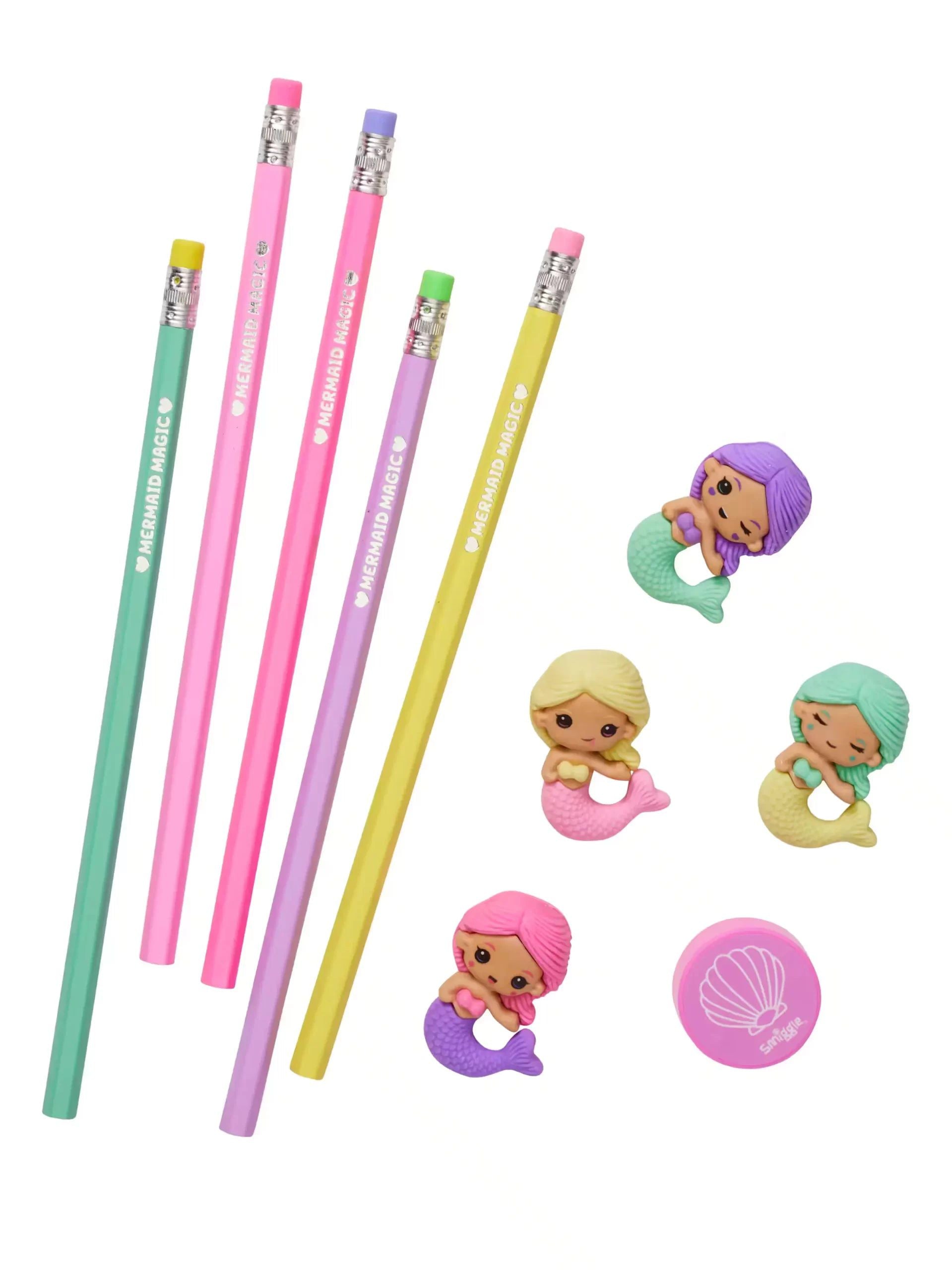 Smiggle - Mermaid Eraser and Pencil Set