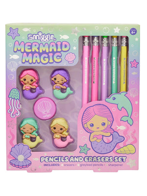 Smiggle - Mermaid Eraser and Pencil Set