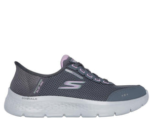 Women's Wide Fit Skechers 124846 Go Walk Flex Clear Creek Trainers