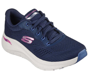 Women's Wide Fit Skechers 150051 Arch Fit 2.0 Big League Trainers