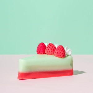 Cake Art - Strawberry Cake Slice Moisturizing Soap