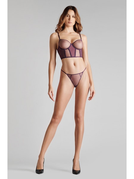 L'Amoureuse Bustier Bra Purple Orchid