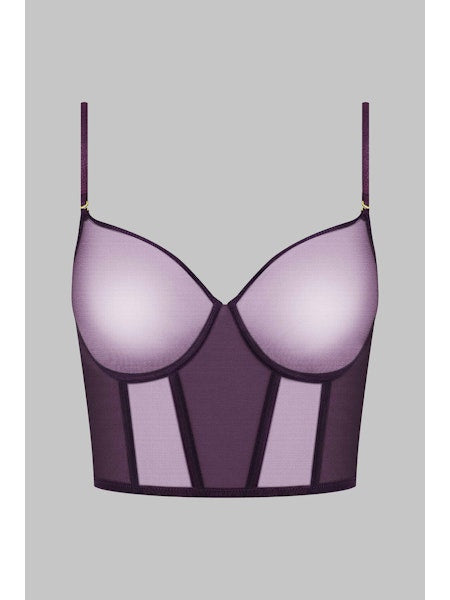 L'Amoureuse Bustier Bra Purple Orchid