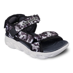 Skechers Little Boys S Lights: Hypno-Splash Sun Breaks Light Up Sandal Black / Grey