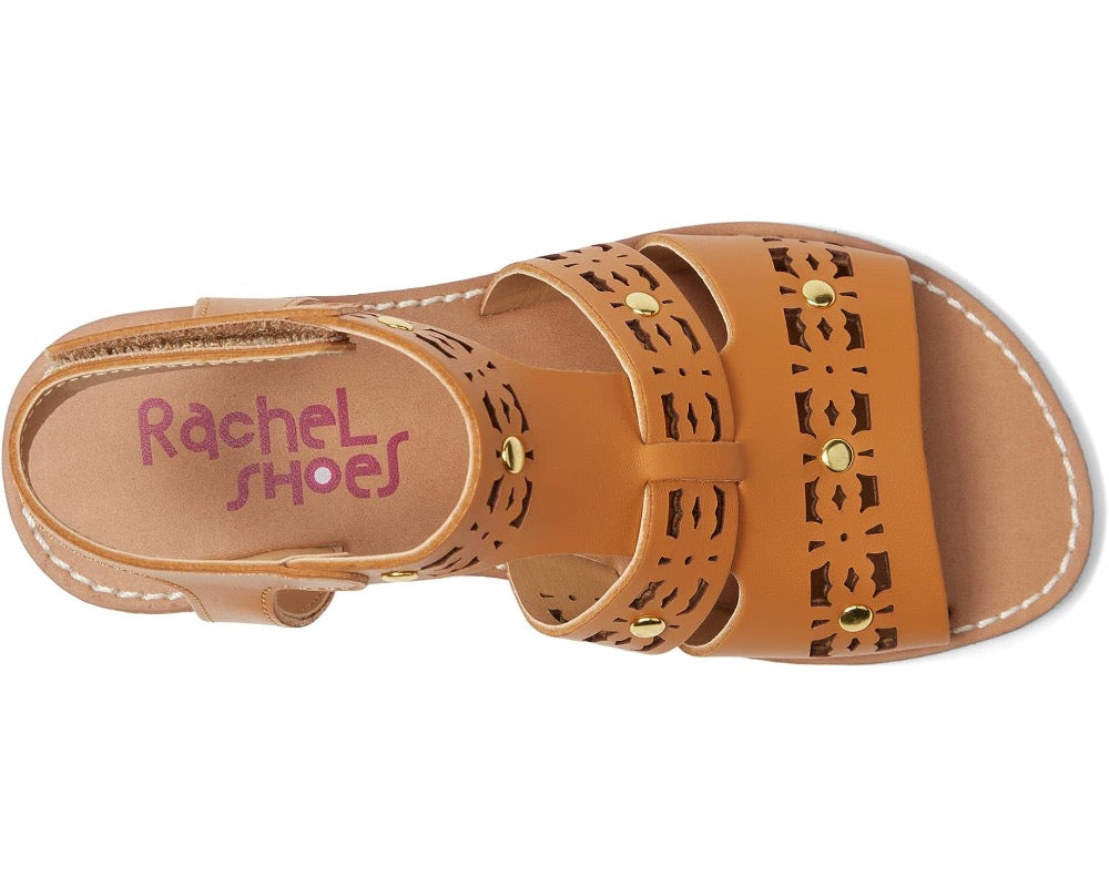 Valencia Imports (Rachel Shoes) Little Girls Prue Gladiator Sandal Velcro Tan