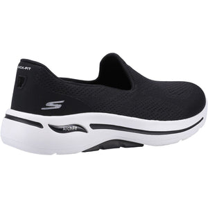 Women's Wide Fit Skechers 124483 Go Walk Arch Fit Imagined Trainers