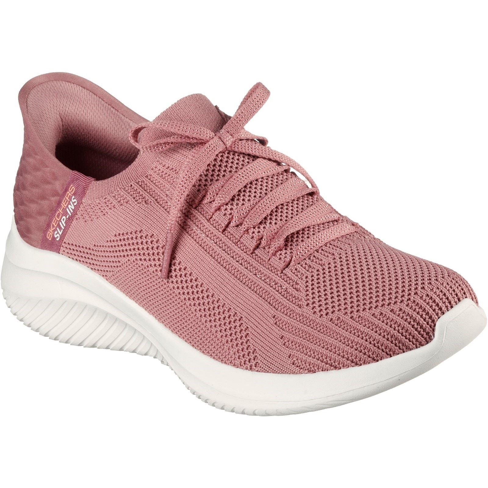 Women's Wide Fit Skechers 149710 Slip-ins Ultra Flex 3.0 Brilliant Path Trainers - Mauve