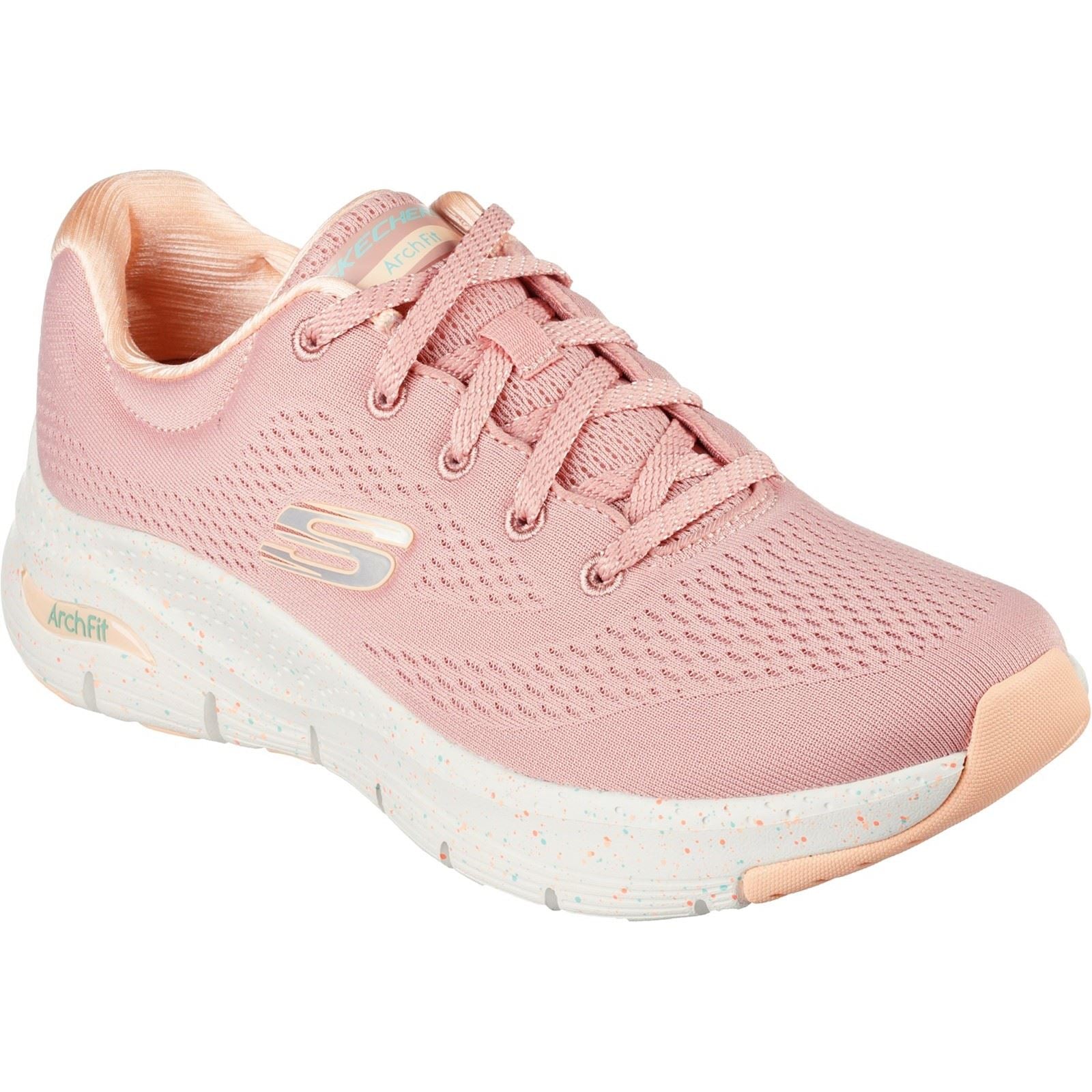 Women's Wide Fit Skechers 149566 Arch Fit Freckle Me Trainers