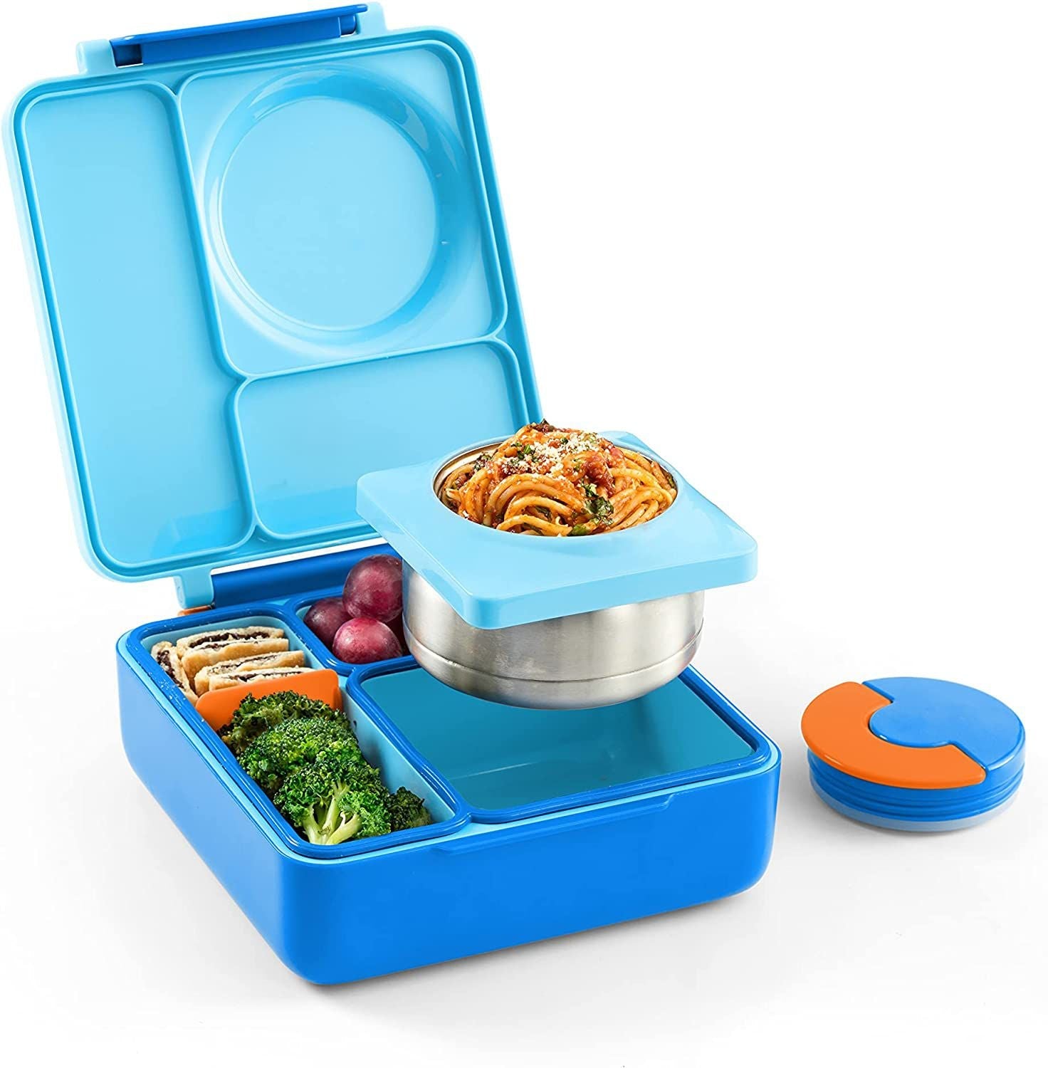 OmieBox Thermal Insulated Blue Bento Lunch Box