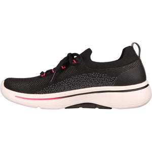 Women's Wide Fit Skechers 124863 Go Walk Arch Fit Clancy Trainers