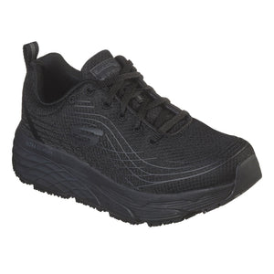 Women's Wide Fit Skechers 108016EC Max Cushioning Elite Sr Trainers -Black