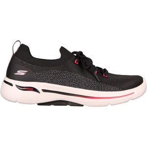 Women's Wide Fit Skechers 124863 Go Walk Arch Fit Clancy Trainers