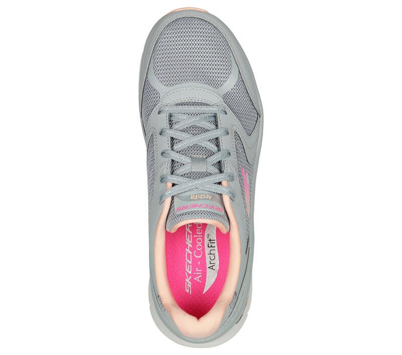 Women's Wide Fit Skechers 149686 Relaxed Fit Arch Fit D'lux Trainers