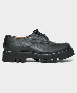 Todd Snyder x Tricker's Heath Derby Shoes in Black Scotch Grain Leather