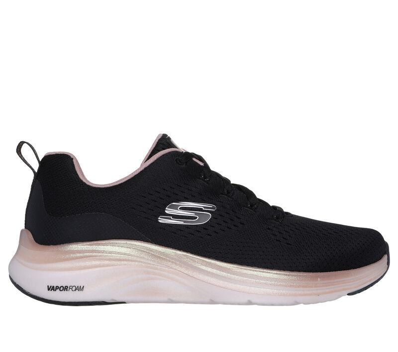 Women's Wide Fit Skechers 150025 Vapor Foam Midnight Glimmer Trainers