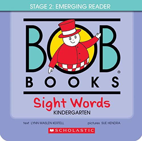 Bob Books - Sight Words Kindergarten Box Set Phonics, Ages 4 and Up, Kindergarten, Flashcards (Stage 2: Emerging Reader)