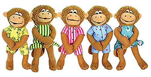 Five Little Monkeys Finger Puppet Playset