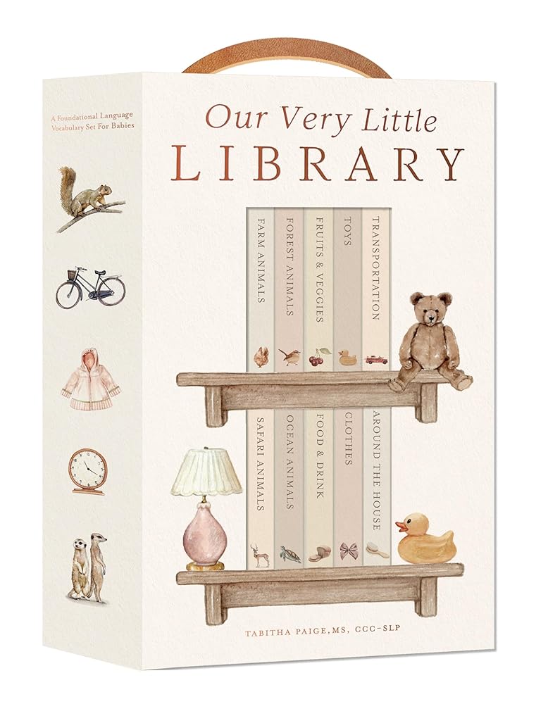 Our Very Little Library Board Book Set: A Foundational Language Vocabulary Board Book Set for Babies (Our Little Adventures Series)