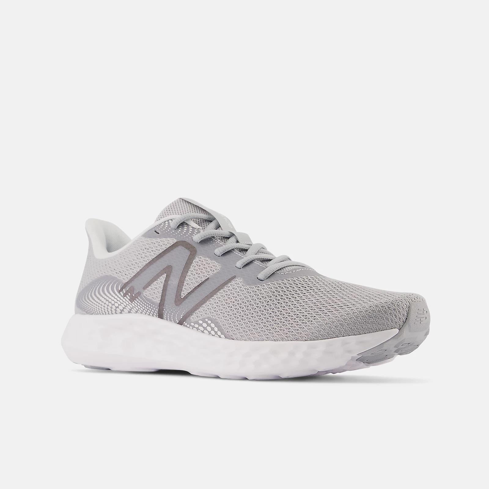 Women's Wide Fit New Balance M411LG3 Walking and Running Trainers - Grey/White