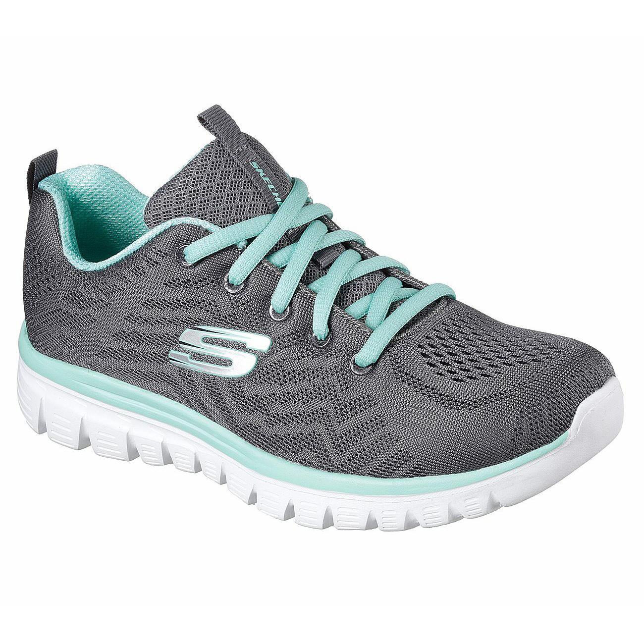 Womens Wide Fit Skechers 12615 Walking Trainers