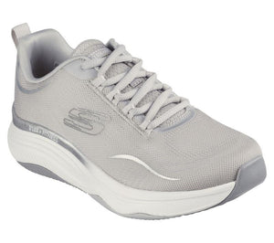 Women's Wide Fit Skechers 149837 D'lux Fitness Pure Glam Trainers