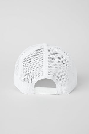 District Trucker Hat - White/White