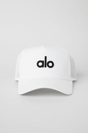 District Trucker Hat - White/Black