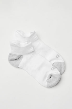 Women's Performance Tab Sock - White/Dove Grey