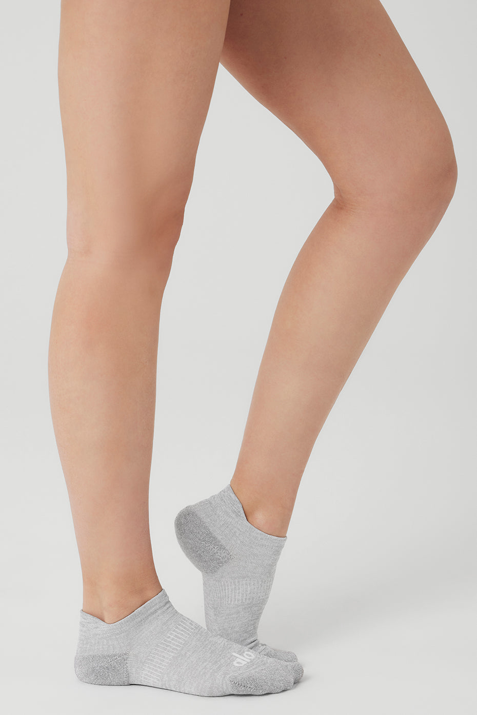 Women's Performance Tab Sock - Athletic Heather Grey/White