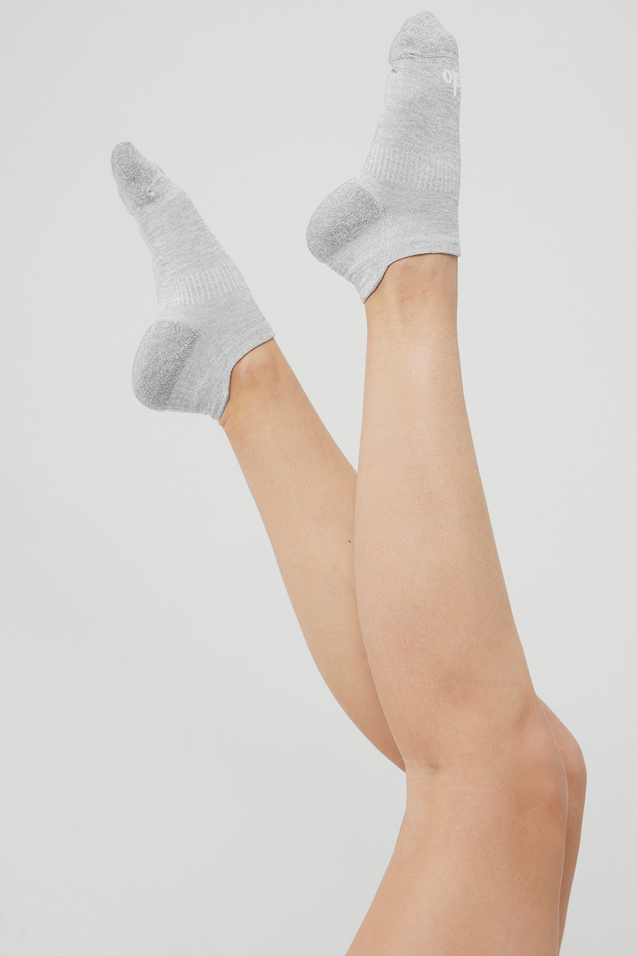 Women's Performance Tab Sock - Athletic Heather Grey/White