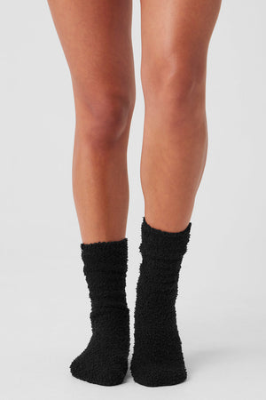 Women's Plush Lush Sock - Black