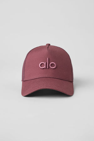 District Trucker Hat - Burgundy Truffle