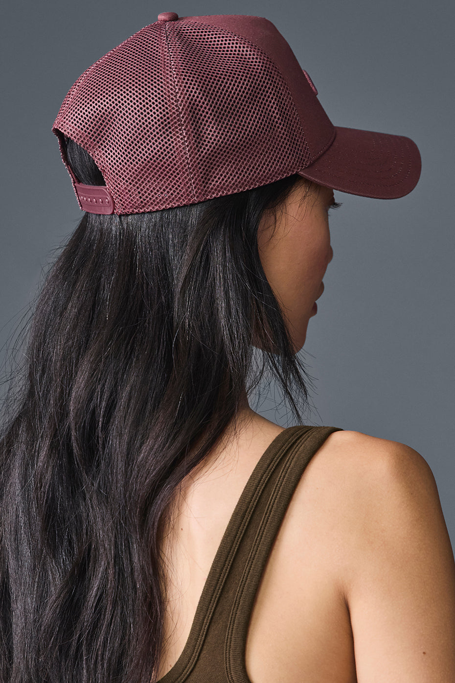 District Trucker Hat - Burgundy Truffle