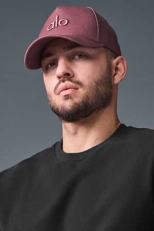 District Trucker Hat - Burgundy Truffle