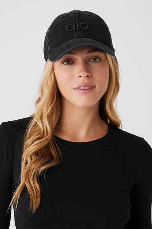 Washed Off-Duty Cap - Vintage Black