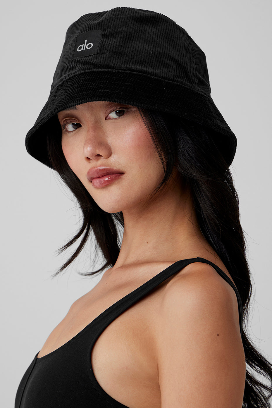 Corduroy Neighborhood Bucket Hat - Black