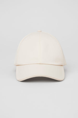 Satin Off-Duty Cap - Creme