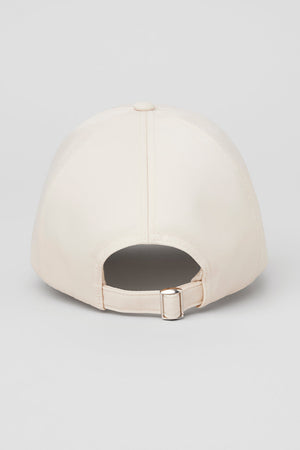 Satin Off-Duty Cap - Creme