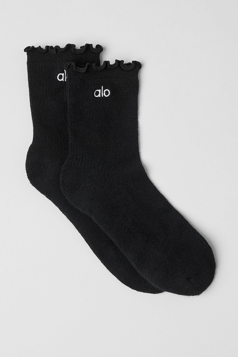 Women's Lettuce Edge Sock - Black