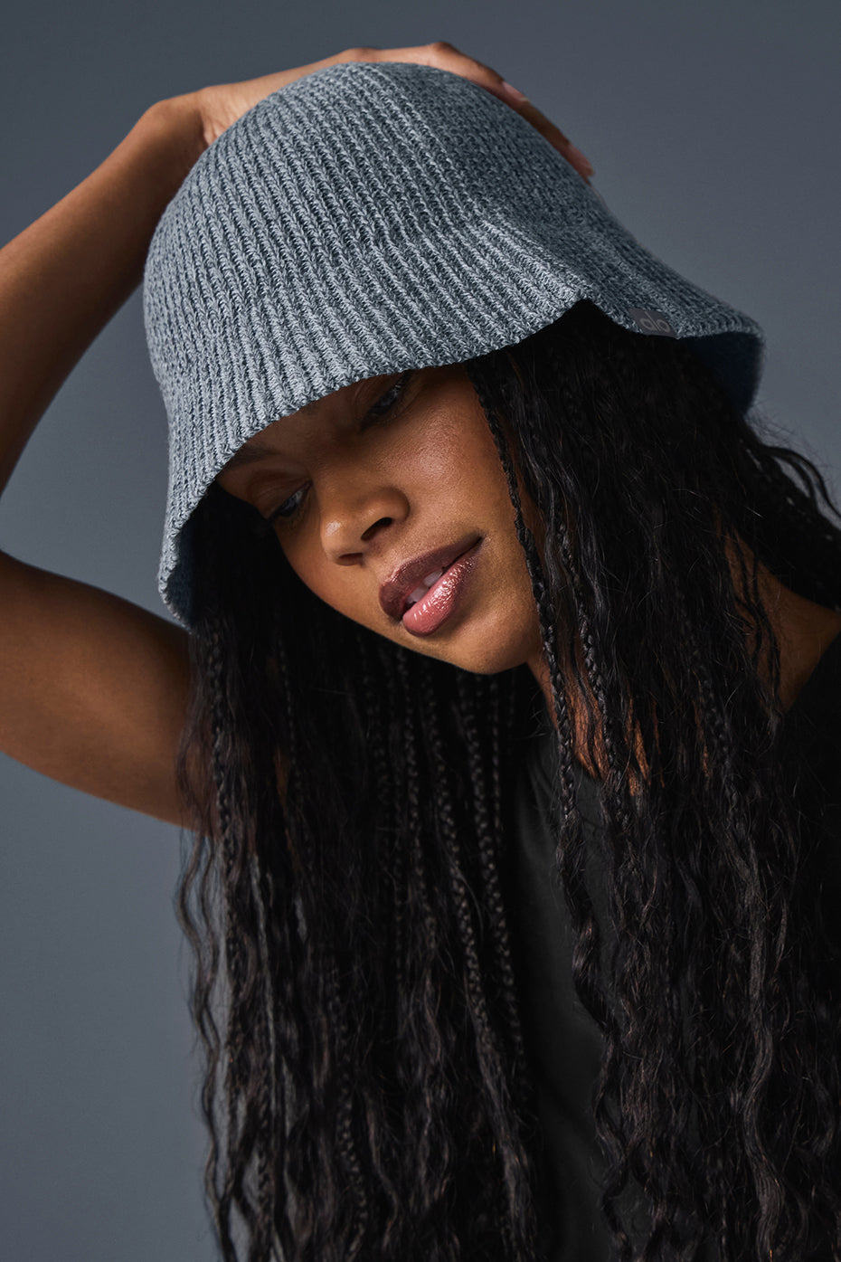 Denim Knit Cloche - Steel Grey/Anthracite