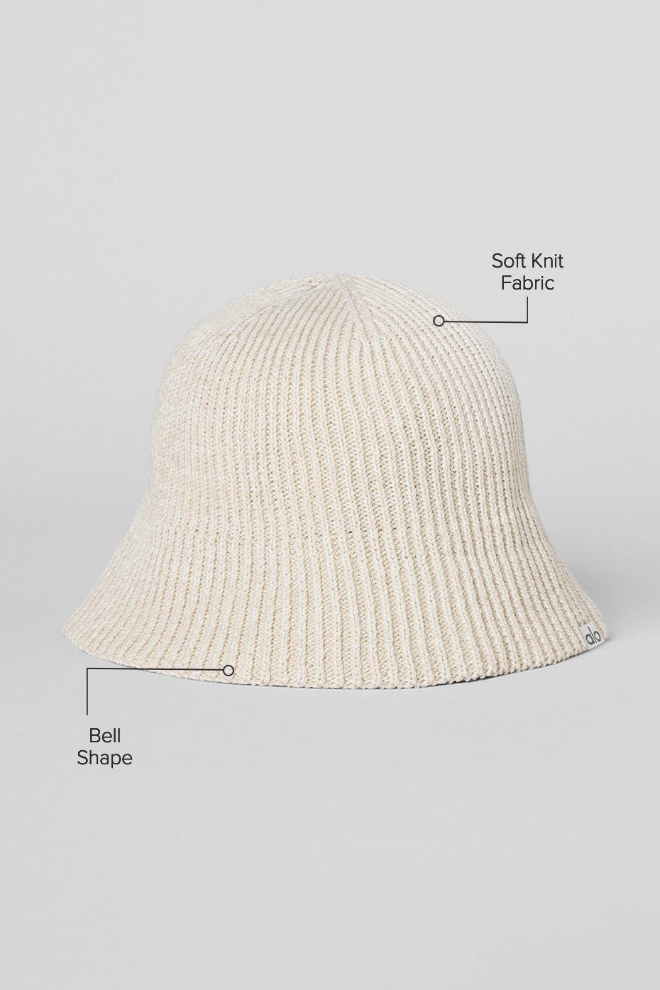 Denim Knit Cloche - Ivory/Oatmilk