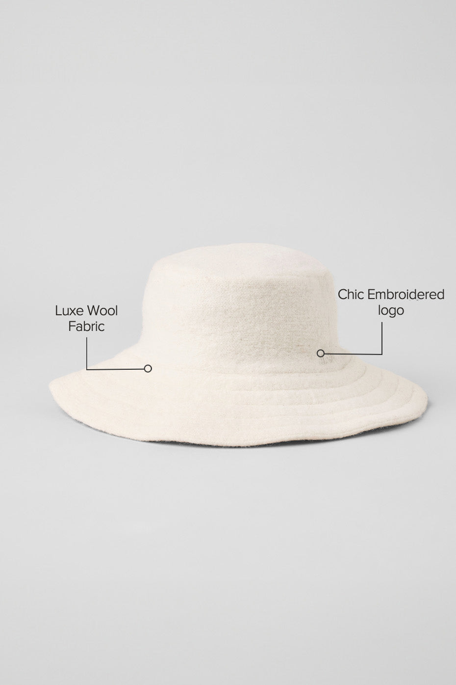 Merino Wool Bucket Hat - Ivory