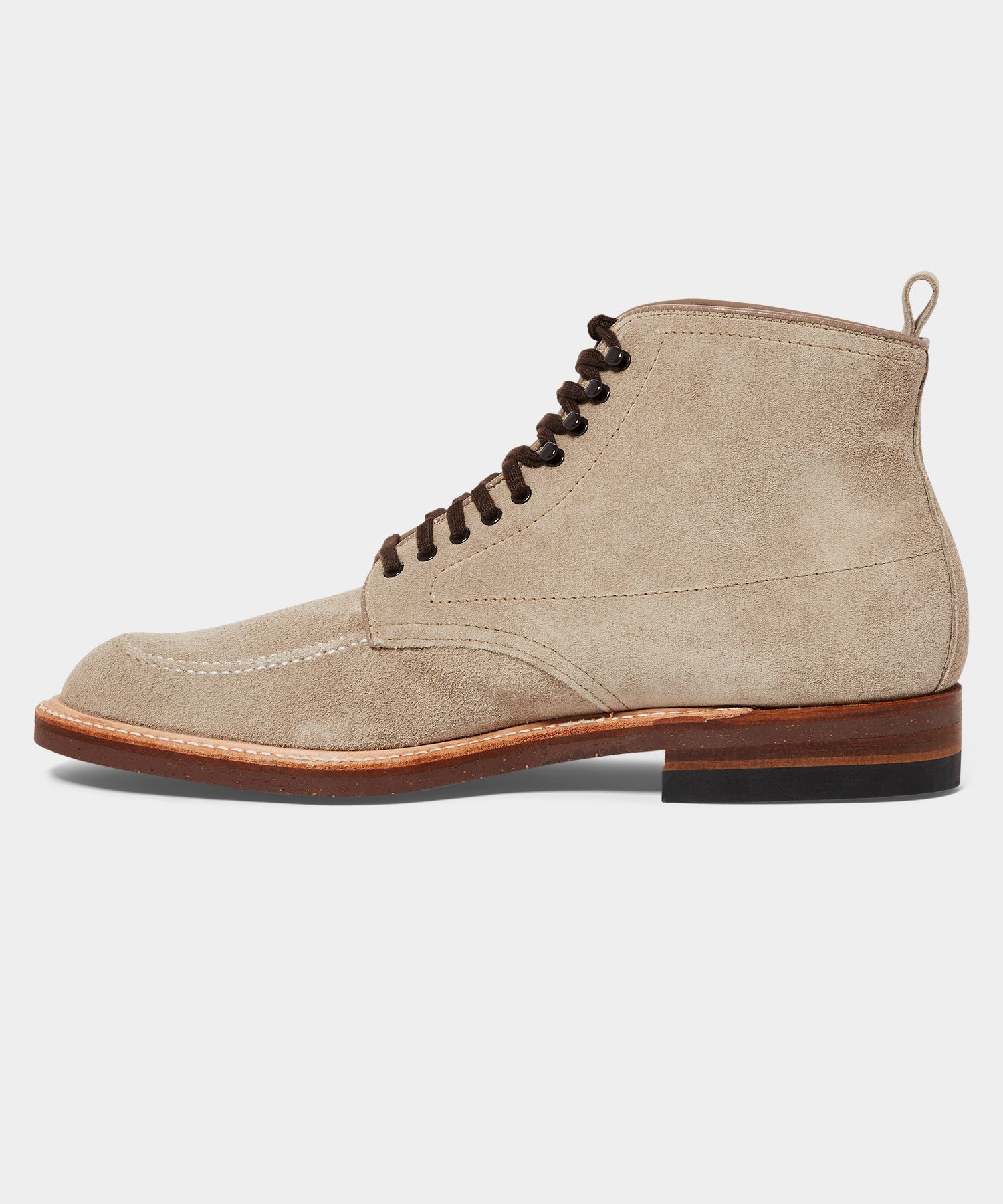 Todd Snyder x Alden Indy Boot In Milkshake Suede