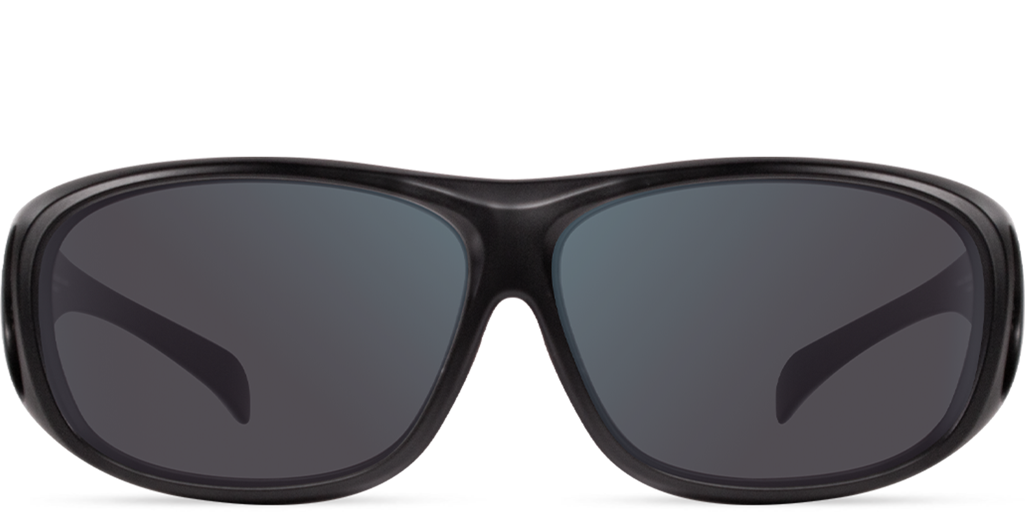 Altavista Fitover Matte Black Polarized Deutan Plano