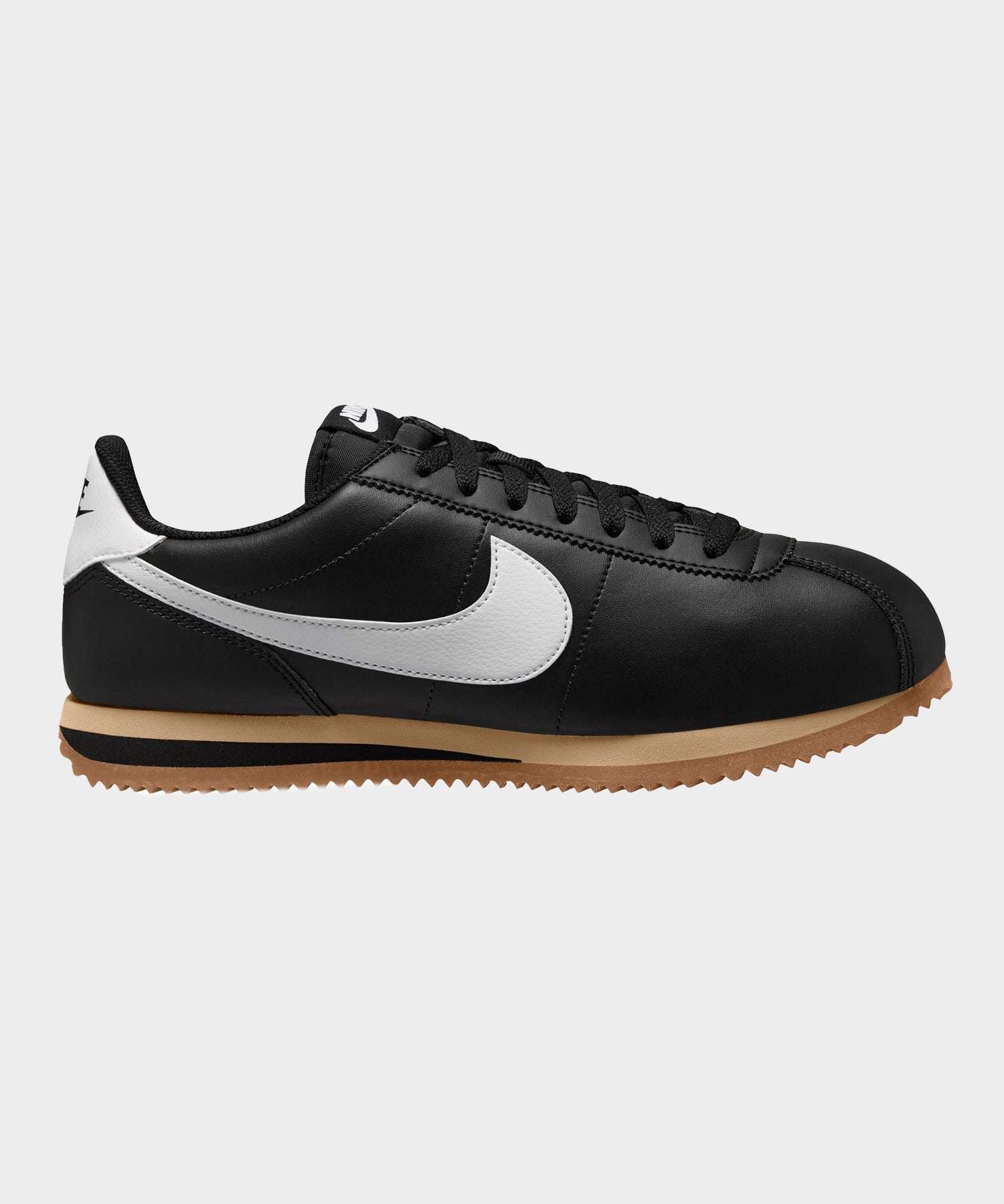 Nike Cortez Gum Sole in Black / Brown Sesame