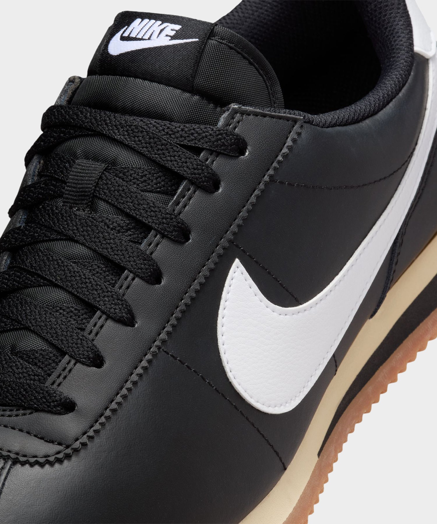 Nike Cortez Gum Sole in Black / Brown Sesame