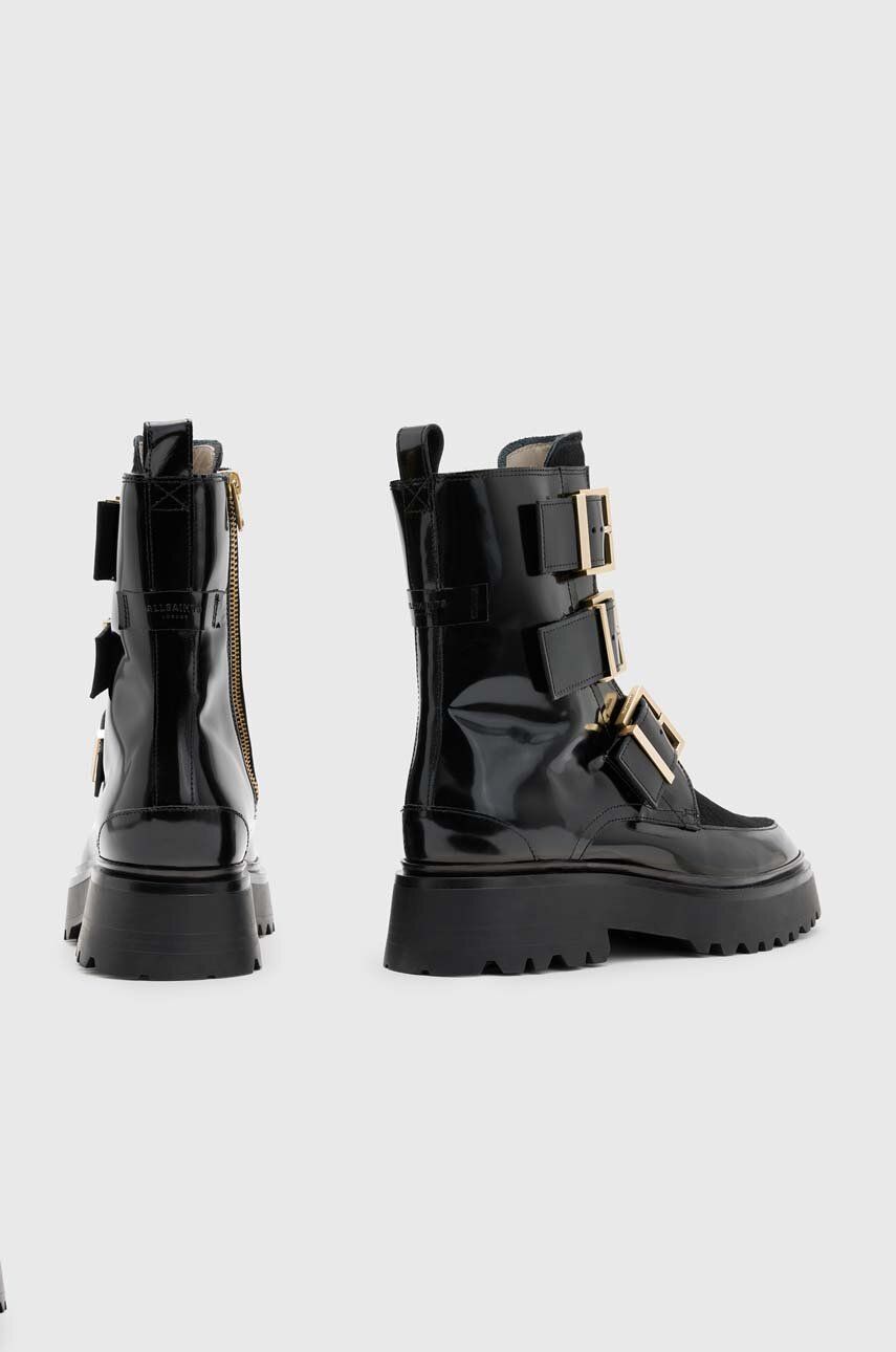 AllSaints - Lynx Pony Boot Leather Boots